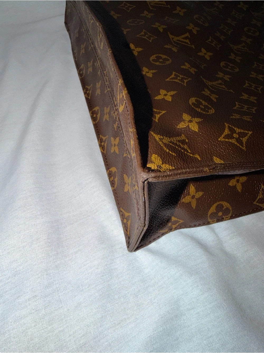 Louis Vuitton Vintage Sac Plat Monogram Tote Bag Handbag M51140